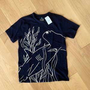 JCREW shark glow-in-the-dark undersea t-shirt NWT